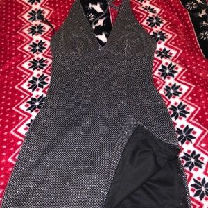 Sheer backless dress